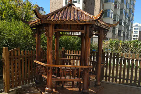 黑河禧龙防腐木——亭子地板